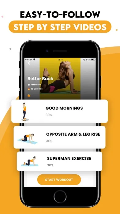 Tangkapan skrin Lazy Workout: Just Fit at Home