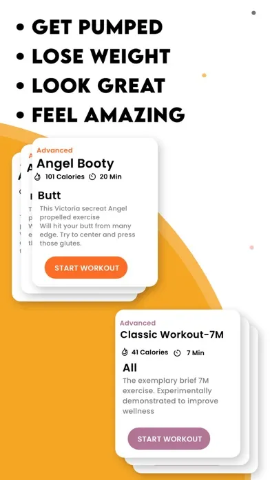 Tangkapan skrin Lazy Workout: Just Fit at Home