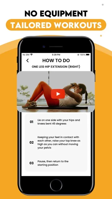Tangkapan skrin Lazy Workout: Just Fit at Home