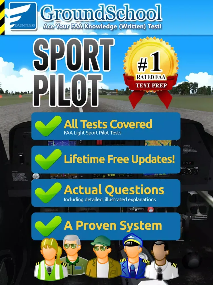 FAA Sport Pilot Test Prep iPad 應用截圖