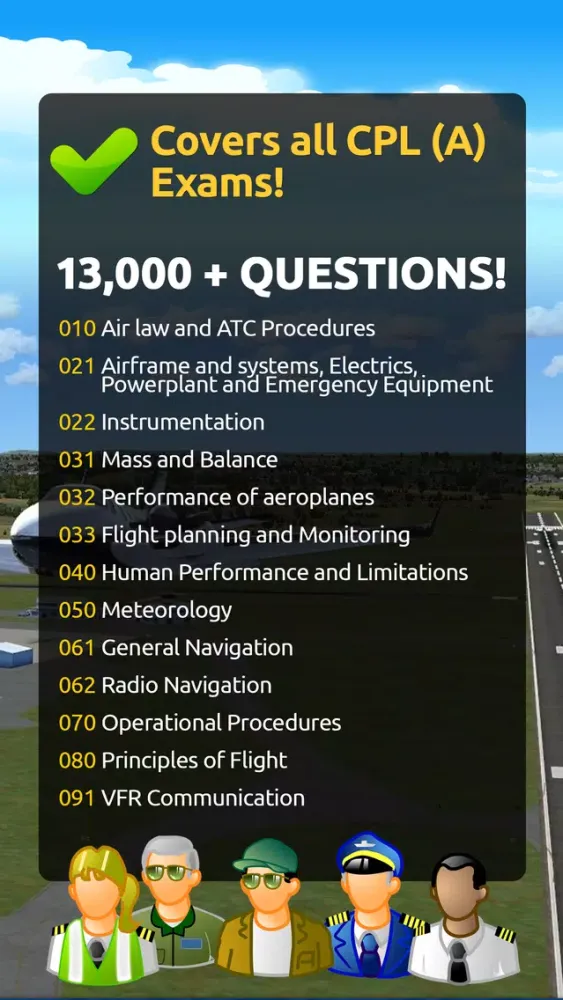 EASA CPL Pilot Exam Prep سکرین شاٹس