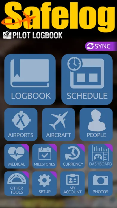 Screenshot di Safelog Pilot Logbook