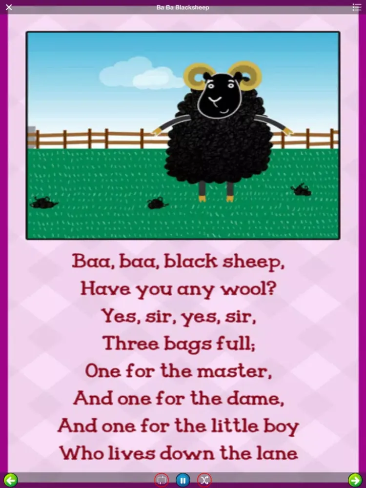Tangkapan layar Nursery rhyme for kids iPad 