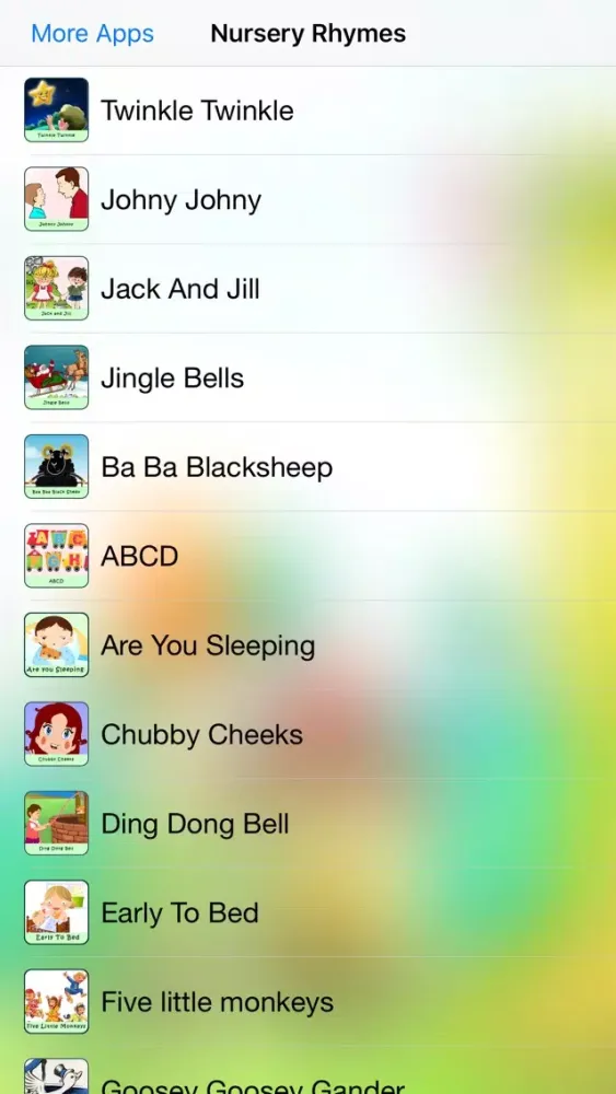 Tangkapan layar Nursery rhyme for kids