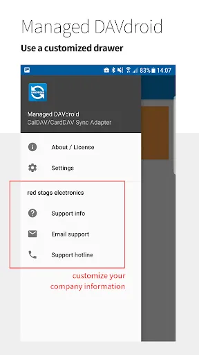 Capturas de pantalla de Managed DAVx⁵ for Enterprise