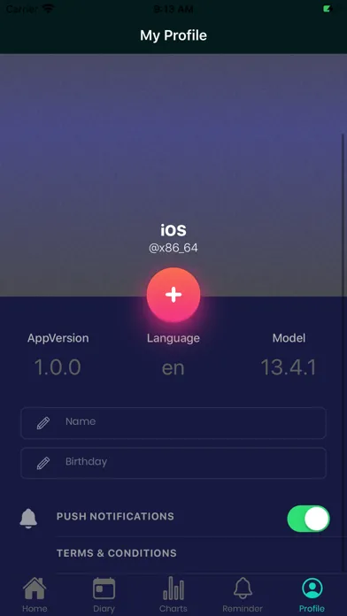 Captures d'écran de Blood pressure measure diary