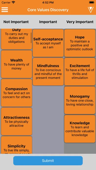 تصاویر Core Values Exercise