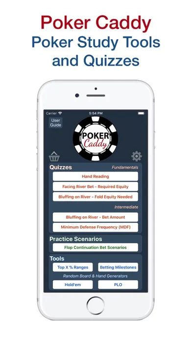 Poker Caddy - Quizzes & Tools 스크린샷