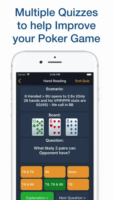 Poker Caddy - Quizzes & Tools 스크린샷