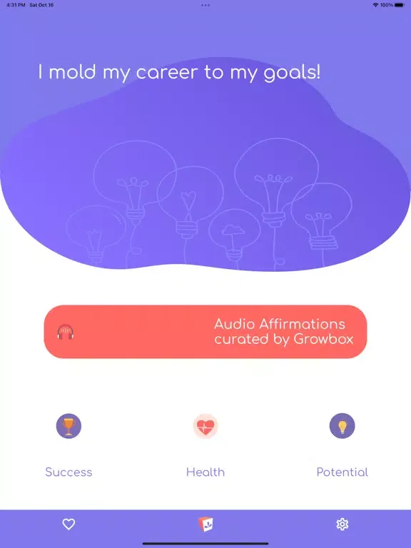 ภาพหน้าจอของ Growbox Positive Affirmations iPad 