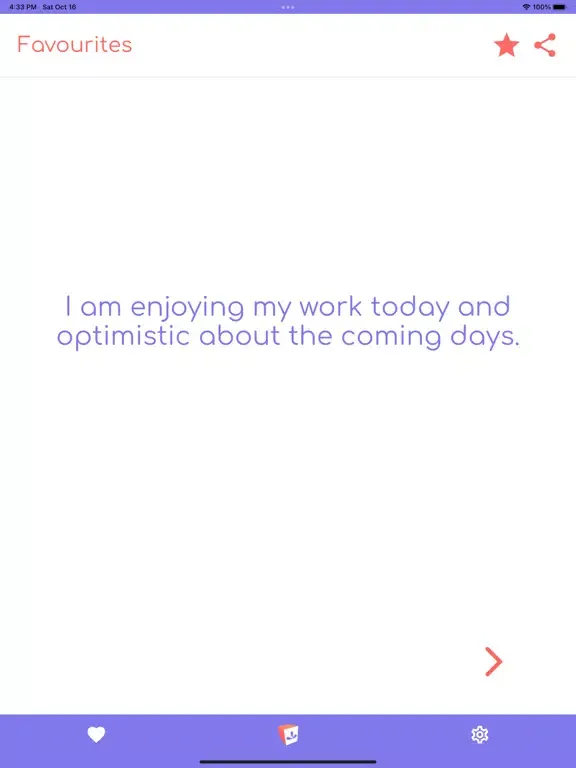 ภาพหน้าจอของ Growbox Positive Affirmations iPad 