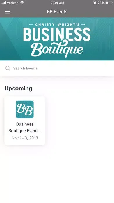 Business Boutique Events Screenshots