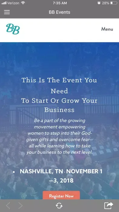 Business Boutique Events Screenshots