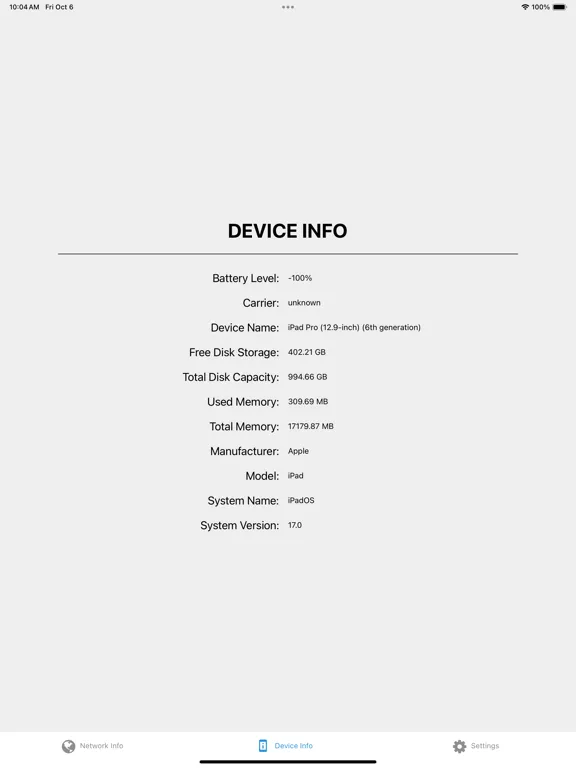 Phone Analyzer iPad  स्क्रीनशॉट