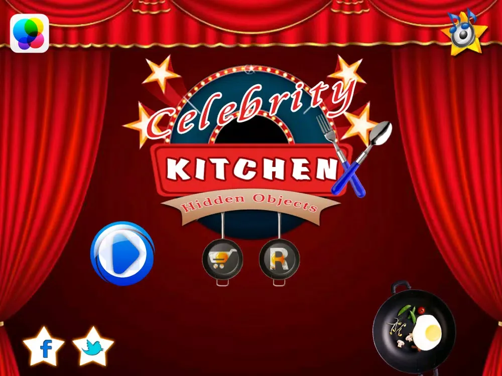 Celebrity Kitchen Hidden Objects iPad 应用截图