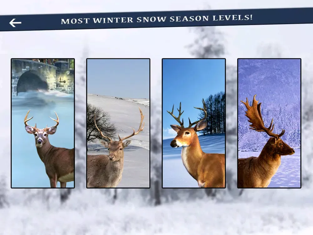ภาพหน้าจอของ Deer Hunter Winter Snow challenge Shooter 2016 iPad 