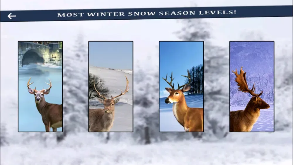 ภาพหน้าจอของ Deer Hunter Winter Snow challenge Shooter 2016