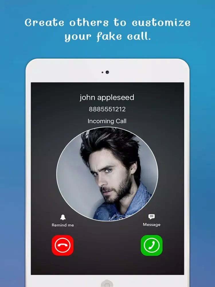 Tangkapan layar Smart Fake Call Pro : Celebrity call on demand iPad 
