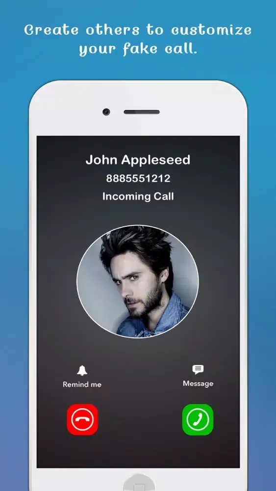 Tangkapan layar Smart Fake Call Pro : Celebrity call on demand