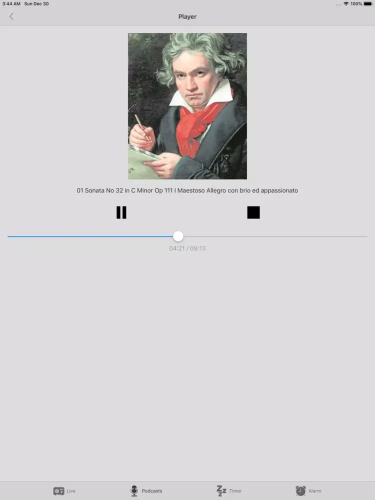 Radio Calm - Classical Music iPad  स्क्रीनशॉट