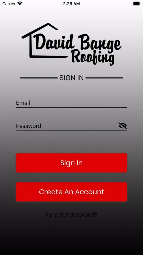David Bange Roofing Screenshots