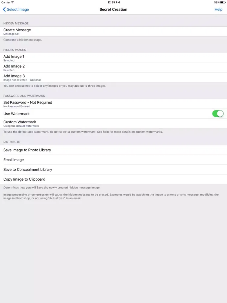 Concealment iPad  स्क्रीनशॉट