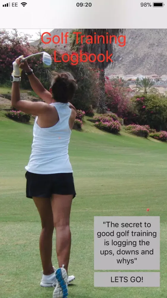 Golf Training Logbook Ekran Görüntüleri
