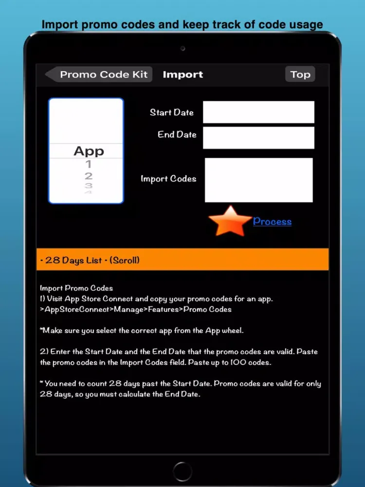 Promo Code Kit iPad  Ekran Görüntüleri