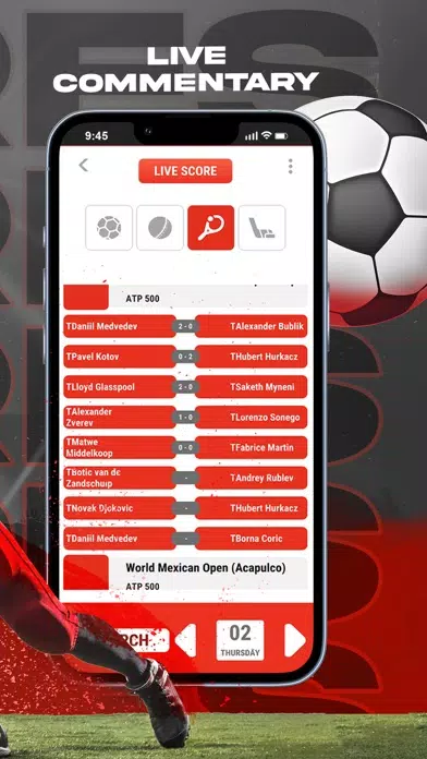 Zrzuty ekranu Bodog - live scores