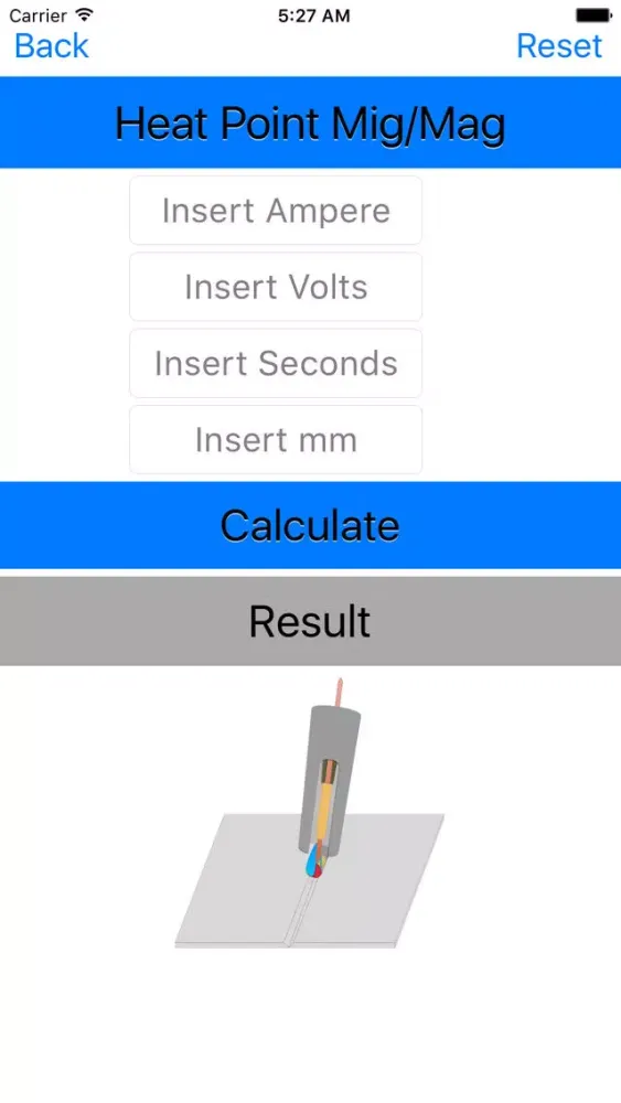 Screenshot di Welding Heat Point Calc