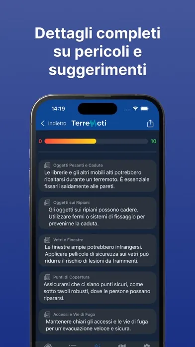 Screenshot di Terremoti in Tempo Reale