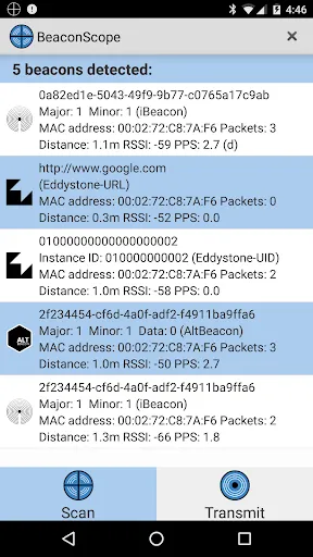 Beacon Scope Screenshots