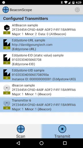 Beacon Scope Screenshots