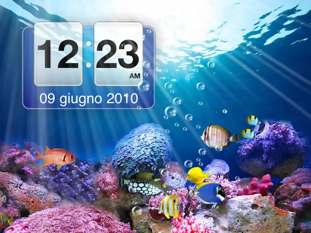 Amazing Aquarium Clock HD LITE iPad 應用截圖