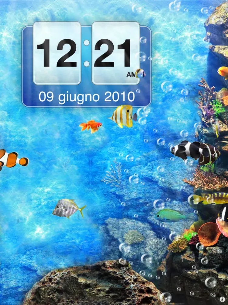 Amazing Aquarium Clock HD LITE iPad 應用截圖