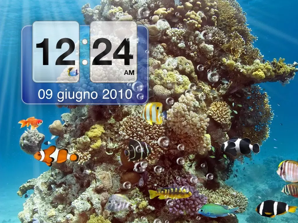 Amazing Aquarium Clock HD LITE iPad 應用截圖