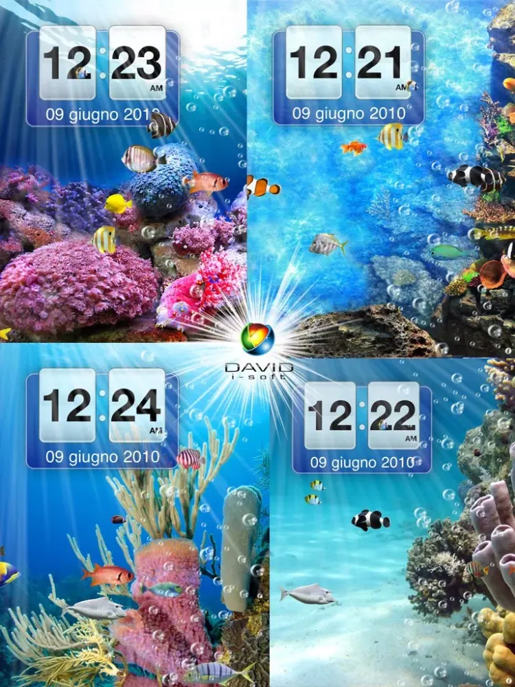 Amazing Aquarium Clock HD LITE iPad 應用截圖