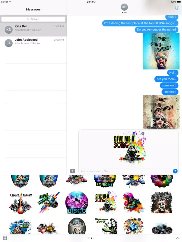 Let's Party Stickers for iMessages iPad  स्क्रीनशॉट