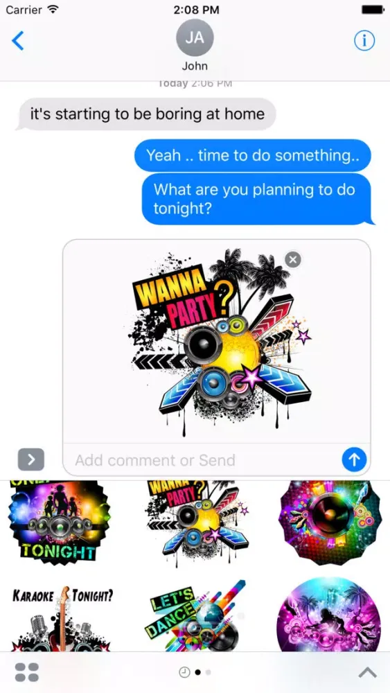 Let's Party Stickers for iMessages स्क्रीनशॉट