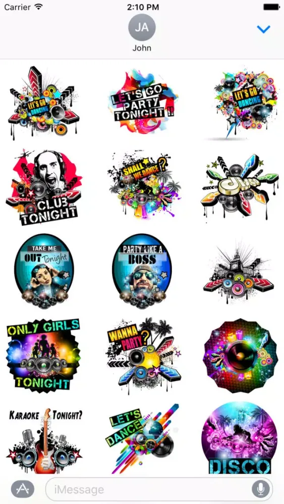 Let's Party Stickers for iMessages स्क्रीनशॉट