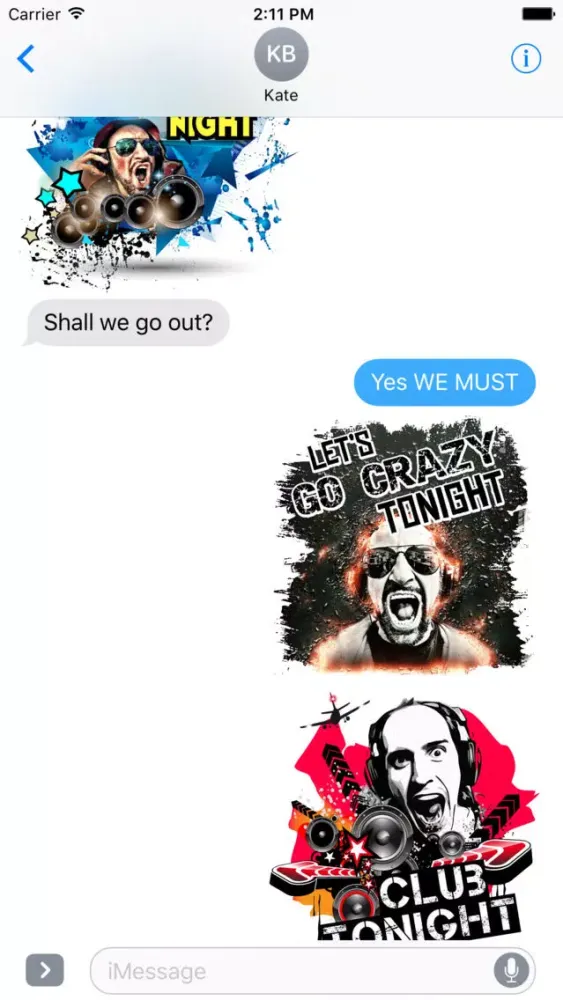 Let's Party Stickers for iMessages स्क्रीनशॉट