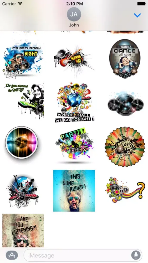 Let's Party Stickers for iMessages स्क्रीनशॉट
