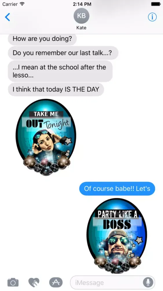 Let's Party Stickers for iMessages स्क्रीनशॉट