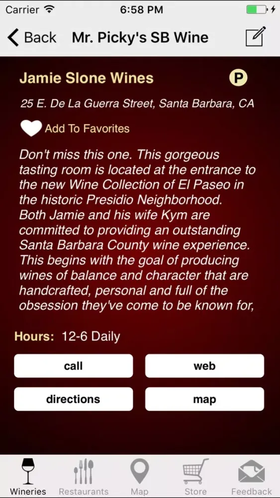 Capturas de pantalla de Mr. Picky's Santa Barbara Wine Tasting