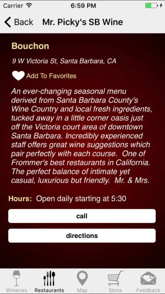 Capturas de pantalla de Mr. Picky's Santa Barbara Wine Tasting