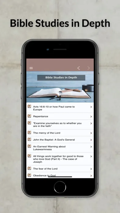 Bible Studies in Depth Daily Screenshots