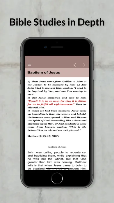 Bible Studies in Depth Daily Screenshots