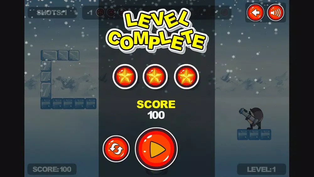 Cannon shoots ice cubes スクリーンショット