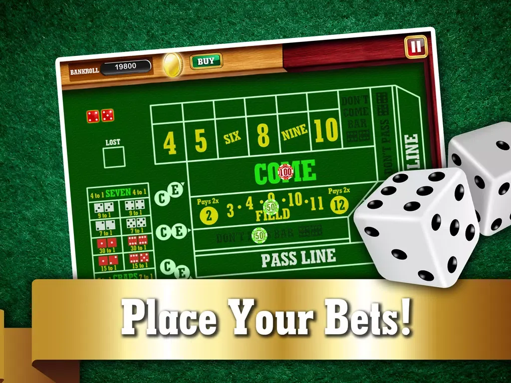 Monte Carlo Craps FREE - Addicting Gambler's Casino Table Dice Game iPad  Screenshots