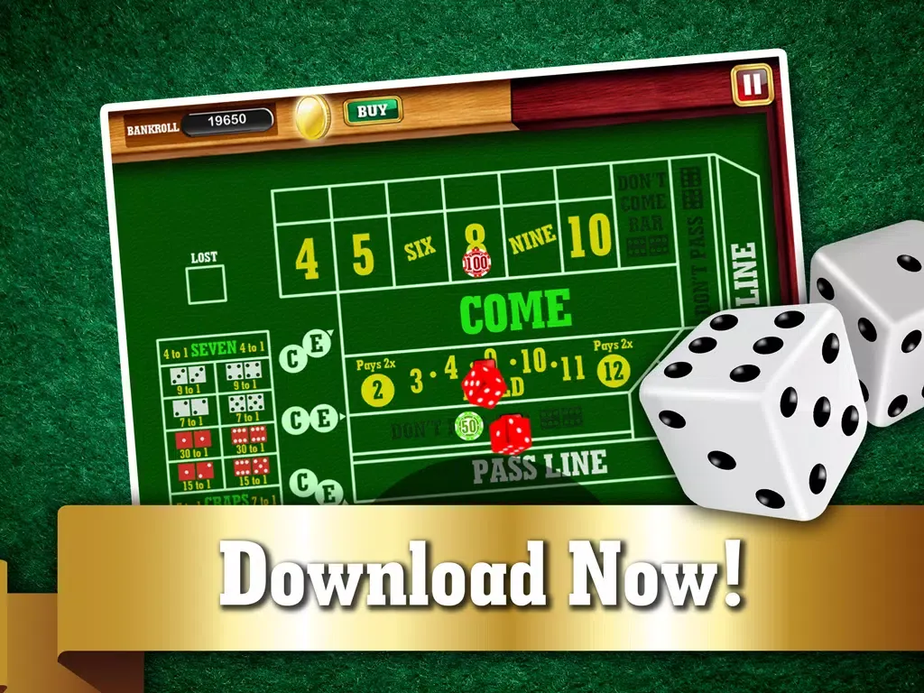 Monte Carlo Craps FREE - Addicting Gambler's Casino Table Dice Game iPad  Screenshots